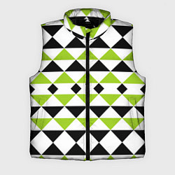 Мужской жилет Geometric shapes triangles треугольники, цвет: 3D-черный