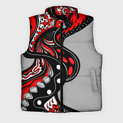 Мужской жилет Красно-чёрные дудлы, цвет: 3D-черный