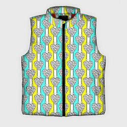 Мужской жилет Striped multicolored pattern with hearts