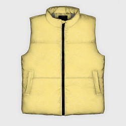 Мужской жилет Текстурированный лимонно-желтый однотонный