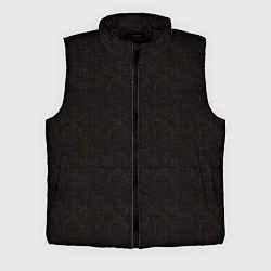 Мужской жилет Текстурированный угольно-черный