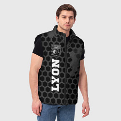 Мужской жилет Lyon Sport на темном фоне FS, цвет: 3D-черный — фото 2