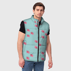 Мужской жилет Свинки, цвет: 3D-черный — фото 2