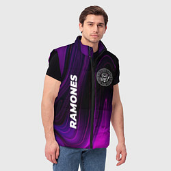 Мужской жилет Ramones Violet Plasma, цвет: 3D-черный — фото 2