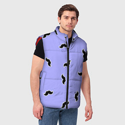 Мужской жилет Много усов, цвет: 3D-красный — фото 2