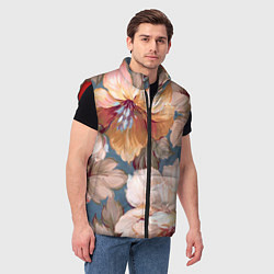 Мужской жилет Рисунок цветов, цвет: 3D-красный — фото 2