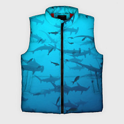 Мужской жилет Акулы - океан, цвет: 3D-красный