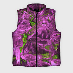 Мужской жилет Неоновые куски льда - Розовый, цвет: 3D-черный