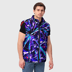 Мужской жилет Genshin Impact Шогун Райден осколки, цвет: 3D-красный — фото 2