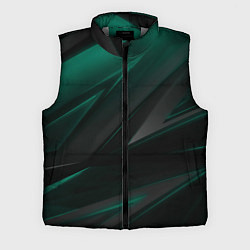 Мужской жилет Бирюзовый черный фон