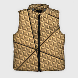 Мужской жилет Абстрактное металлическое покрытие - Золотой, цвет: 3D-светло-серый