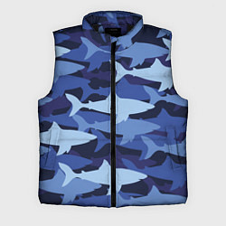 Мужской жилет Акулий камуфляж - паттерн, цвет: 3D-черный