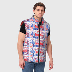 Мужской жилет Thank you phrase, цвет: 3D-красный — фото 2
