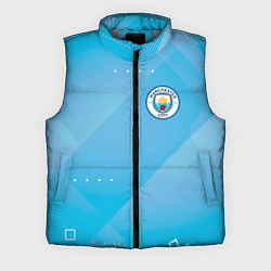 Мужской жилет Manchester city Голубая абстракция