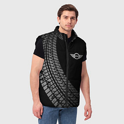Мужской жилет Mini tire tracks, цвет: 3D-черный — фото 2