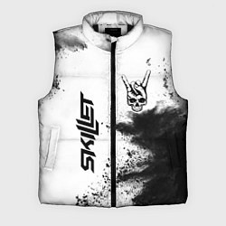 Мужской жилет Skillet и рок символ на светлом фоне