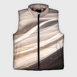 Мужской жилет Абстрактные волны и огни бесконечности, цвет: 3D-красный