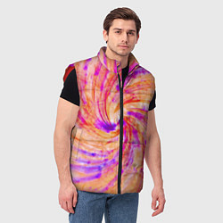 Мужской жилет Color swirls, цвет: 3D-красный — фото 2