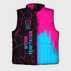 Мужской жилет Within Temptation - neon gradient: по-вертикали, цвет: 3D-черный