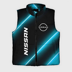 Мужской жилет Nissan неоновые лампы, цвет: 3D-черный