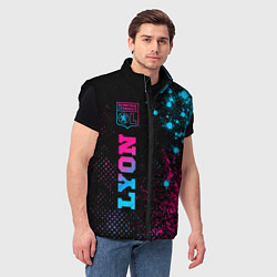 Мужской жилет Lyon - neon gradient: по-вертикали, цвет: 3D-черный — фото 2