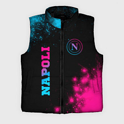 Мужской жилет Napoli - neon gradient: надпись, символ, цвет: 3D-черный