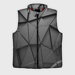 Мужской жилет Треугольники серые
