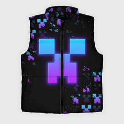 Мужской жилет Minecraft градиент, цвет: 3D-черный