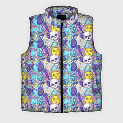 Мужской жилет Череп и солнце