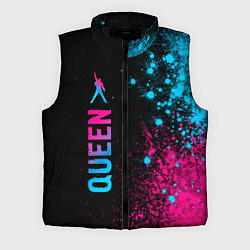 Мужской жилет Queen - neon gradient: по-вертикали, цвет: 3D-черный