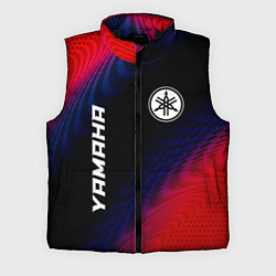 Мужской жилет Yamaha красный карбон, цвет: 3D-черный