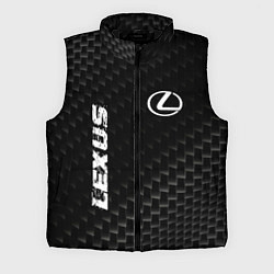 Мужской жилет Lexus карбоновый фон, цвет: 3D-черный