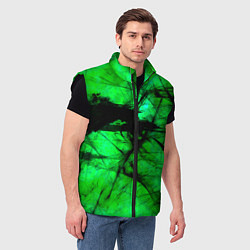 Мужской жилет Зеленый фантом, цвет: 3D-черный — фото 2