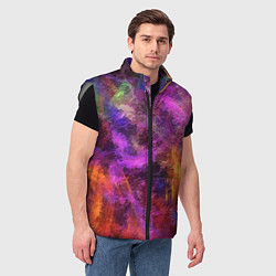 Мужской жилет Разводы цветные, цвет: 3D-светло-серый — фото 2