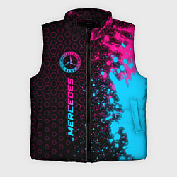 Мужской жилет Mercedes - neon gradient: по-вертикали, цвет: 3D-черный