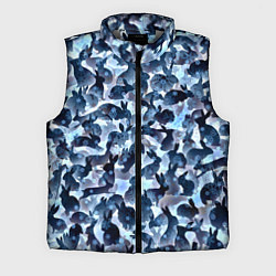 Мужской жилет Новогдние кролики, цвет: 3D-светло-серый