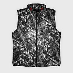 Мужской жилет Стальные узоры, цвет: 3D-красный