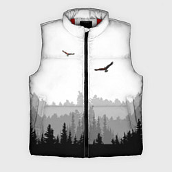 Мужской жилет Птицы над лесом