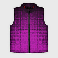 Мужской жилет Абстрактный мозаичный черно - пурпурный узор