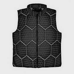 Мужской жилет Стальные соты, цвет: 3D-светло-серый