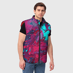 Мужской жилет Смешанные краски, цвет: 3D-красный — фото 2