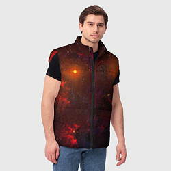 Мужской жилет Звездная бескрайняя вселенная, цвет: 3D-красный — фото 2
