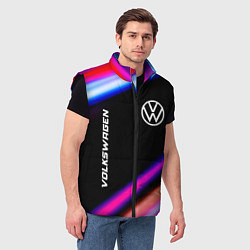 Мужской жилет Volkswagen speed lights, цвет: 3D-черный — фото 2