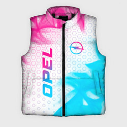 Мужской жилет Opel neon gradient style: надпись, символ
