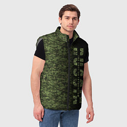 Мужской жилет Камуфляж Russian Federation, цвет: 3D-светло-серый — фото 2