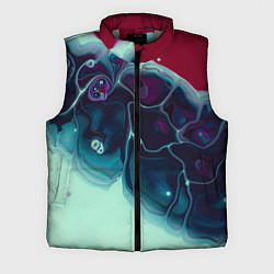 Мужской жилет Вода и краски - синие и красные, цвет: 3D-светло-серый