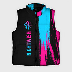 Мужской жилет Nightwish - neon gradient: по-вертикали, цвет: 3D-черный
