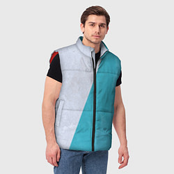 Мужской жилет Абстрактный паттерн из двух цветов - серый и светл, цвет: 3D-красный — фото 2