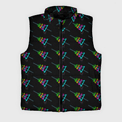 Мужской жилет Colored triangles, цвет: 3D-черный