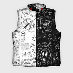 Мужской жилет Dead inside mood ZXC, цвет: 3D-красный